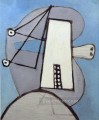 Cabeza sobre fondo azul Figura cubista de 1929 Pablo Picasso